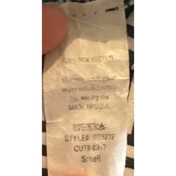 Bee Stitched Brand Chevron Blouse Black & White 100% Polyester Women Size Small - Picture 13 of 14